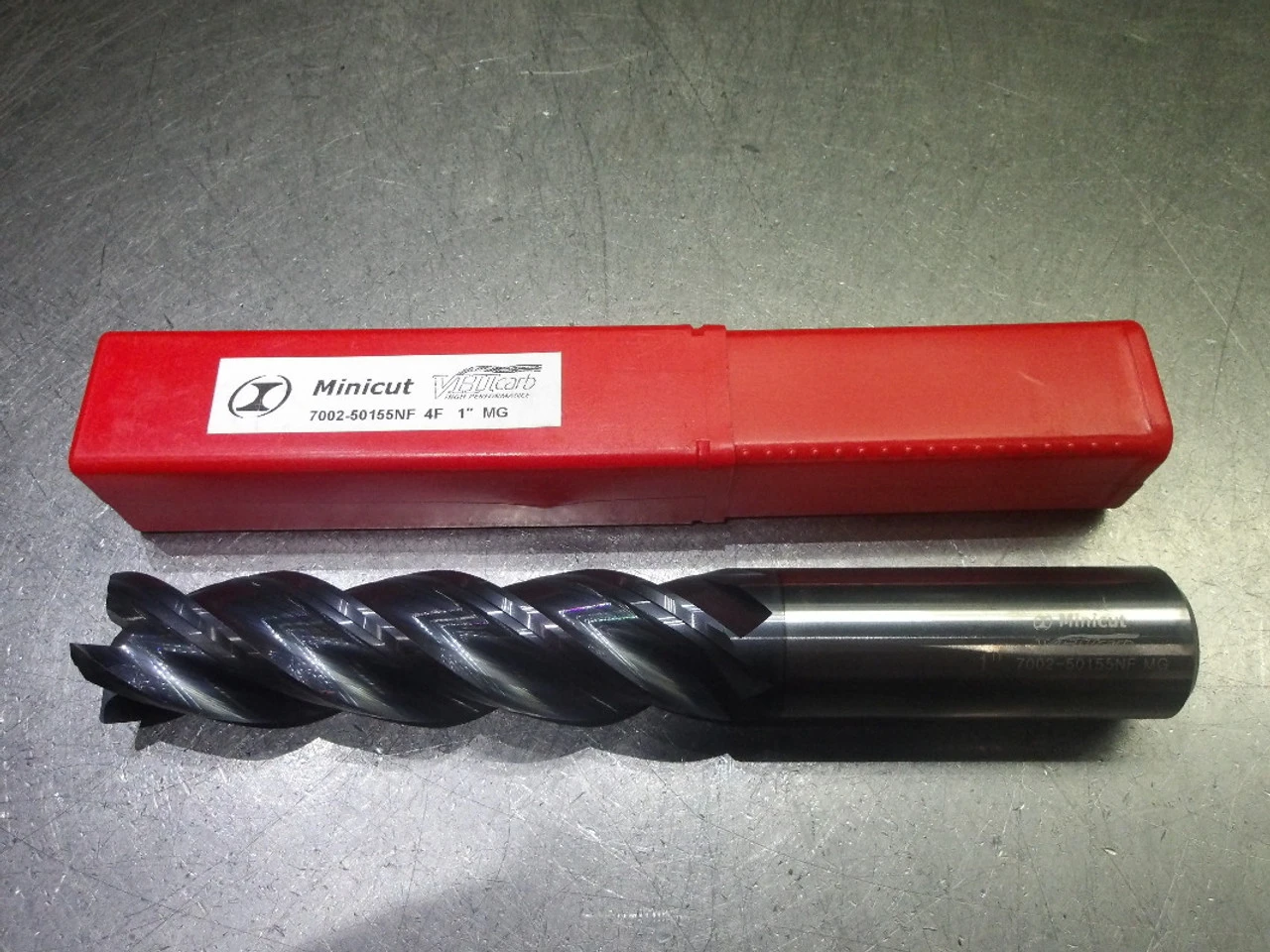 Minicut/VHIcarb 1" 4 Flute Carbide CR Endmill .040" R 7002-50155NF (LOC3374)