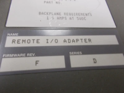 USED Allen-Bradley 1771-ASB SERIES D Firmware F