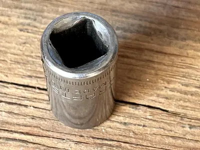 Craftsman Vintage 1/2" Drive 16MM 12 Point Shallow Socket Metric 44266 G USA