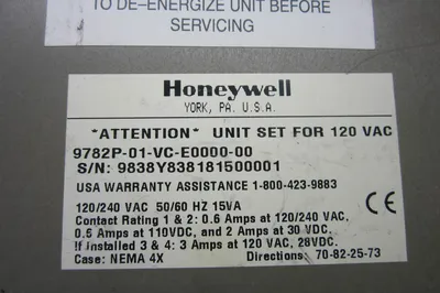HONEYWELL 9782P-01-VC-E0000-00 ANALYZER 9782P01VCE000000