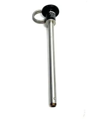 USED JERGENS BUTTON HANDLE QUICK RELEASE PIN 1/4 X 3.50 SS