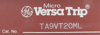 NEW GENERAL ELECTRIC TA9VT20ML MICRO VERSA TRIP UNIT