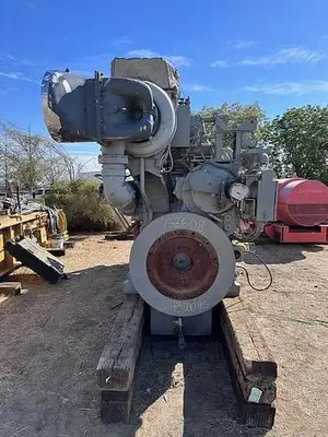CAT G3608 / Ariel Model JGC-4 Two Stage Compressor - Cylinder Sizes 14.125" x 14.125" x 8.375" x 8.375" Less Engine