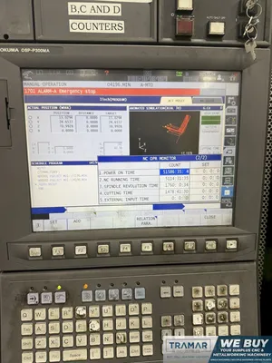 Used 2018 OKUMA MB-5000H Horizontal Machining Centers Michigan US | Tramar Industries #419581