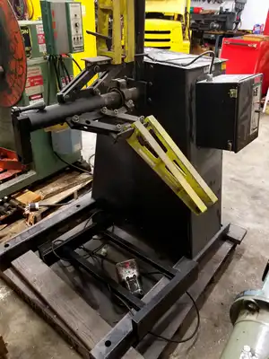 Rapid-Air Motorized Roll Stock Straightener & Non-Powered Stock Reel