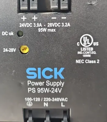 SICK PS 95W-24V Power Supply 24VDC 3.9A loc4A14