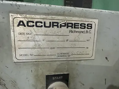 USED ACCURPRESS 713012