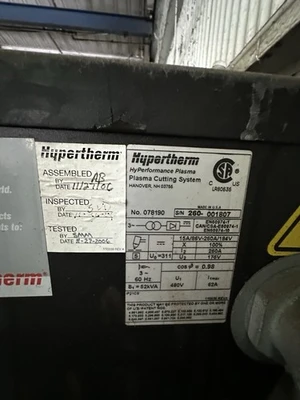 USED Hypertherm HPR260
