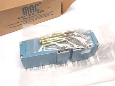 New | in-Stock MAC Valves 4-Way Solenoid Piloted Spool Valve Solenoid Valves Michigan US | Maverick Industrial Sales #1496131