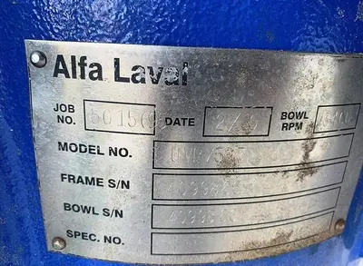 USED ALFA LAVAL UVPX507 507 AGT