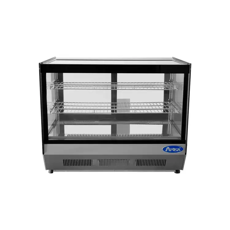 New | in-Stock Atosa New Atosa CRDS-42 Countertop Refrigerated Display Square, 4.2 Cu Ft Display Refrigerators Illinois US | Falcon Restaurant Supply #1375282