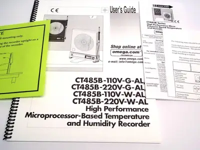 New | in-Stock OMEGA USER GUIDE FOR CT485B SERIES TEMP/ HUMIDITY RECORD Misc Industrial Equipment | Maverick Industrial Sales #1109590