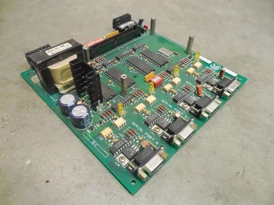 Allen Bradley 144957 / 144956 Remote I/O Interface Base Unit Board Rev. 01 Used
