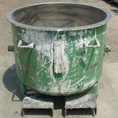 SPC6798  Mixer and Blender 100 gallon Ross change can Stainless Steel 39.25" inside diameter 27.5" inside height