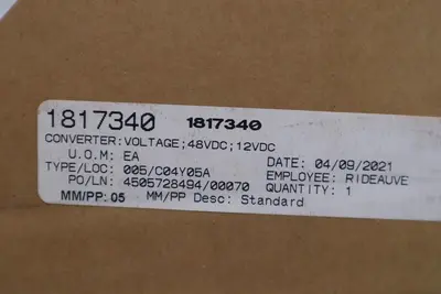 NEW IN BOX CUI INC VFK400W-Q48-S12 / VFK400WQ48S12 STOCK H209