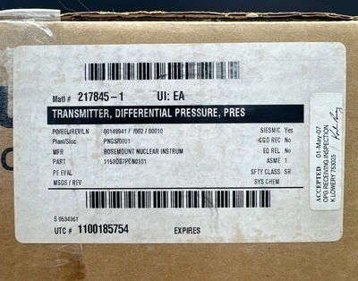 New | in-Stock Rosemount 1153DB7PCN0101 Test Equipment - Other Indiana US | J&J Industrial Supply #1259655