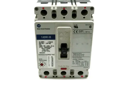 NEW ALLEN BRADLEY 140M-I8P-C30S CIRCUIT BREAKER 30 AMP SER A 140MI8PC30S