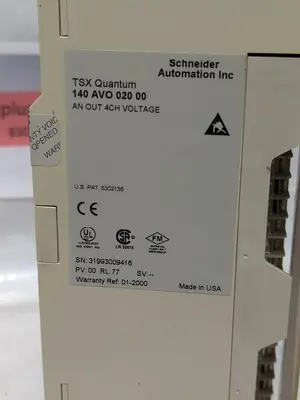 Used SCHNEIDER 140 AVO 020 00 Industrial Controls Ohio US | Surplus Asset Holdings #1239997