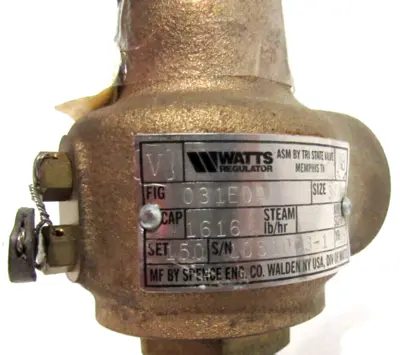 NEW WATTS REGULATOR 031EDA SAFETY RELIEF VALVE 3/4"