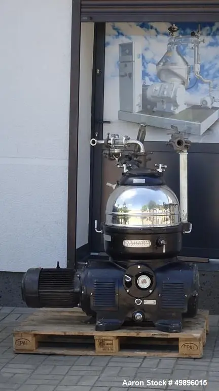 Used WESTFALIA KG 8006 Disc Batch Centrifuges Illinois US | Aaron Equipment #84676