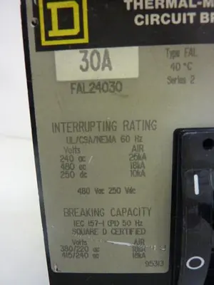 USED SQUARE D FAL24030