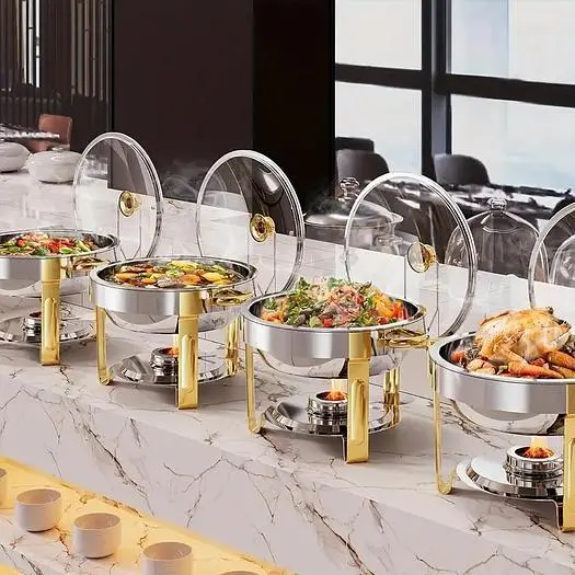 Round chafing dish