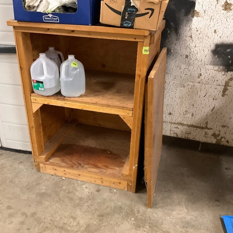 Wood podium/display stand