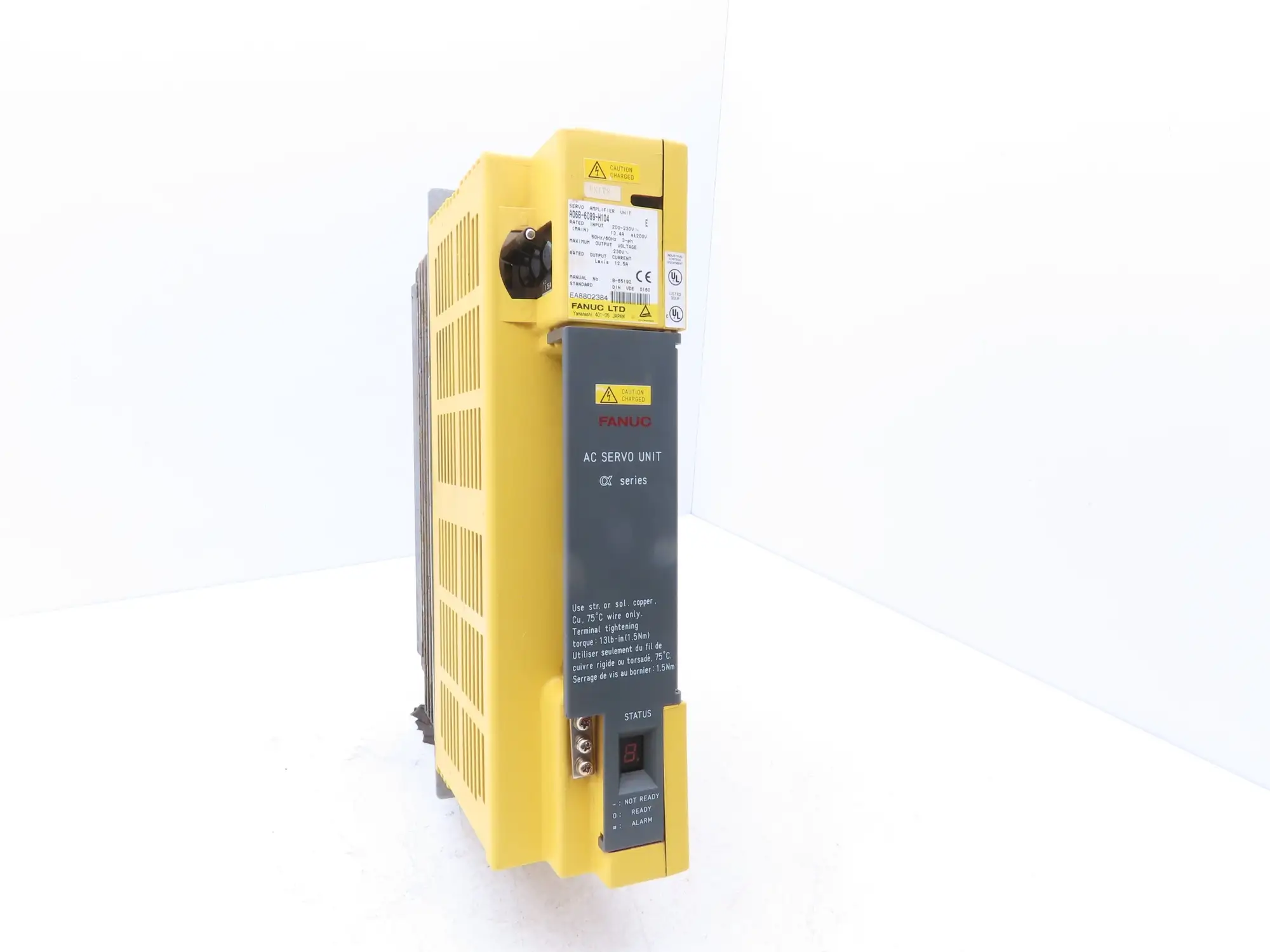 Fanuc A06B-6089-H104 Fanuc Servo Amplifier Unit 230VAC 3Ph 12.5A Ser E