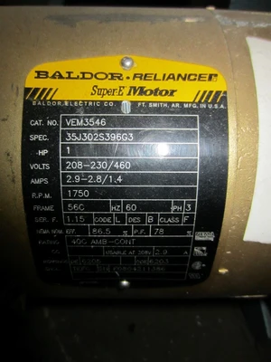 Airlock Rotory. Winsmith 917. Speed Reducer. 1 HP