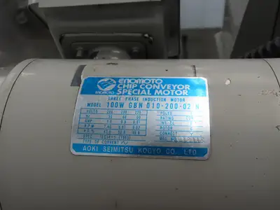 Enomoto CNC Chip Conveyor 16"x 67" Infeed 46-50" Discharge 220V 3PH
