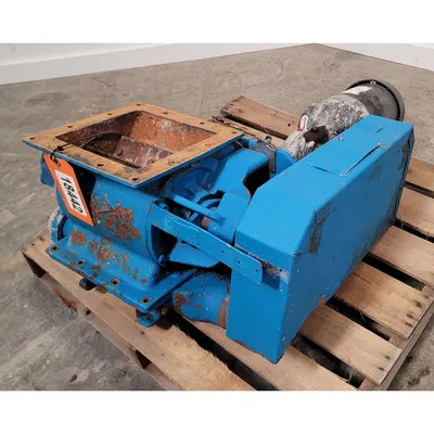 Used 9" Sq. Rotary Airlock Valve for Pneumatic Conveying