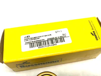 USED COOPER BUSSMANN FUSE REDUCER CLASS J, MAKES 30A/600V FUSE FIT 60A CLIPS