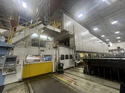 2500 Ton Schuler Model HZPUI Hydraulic Tandem Press Line - (4) 1250 Ton Schuler follow up Presses