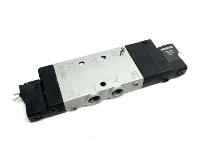 USED FESTO PISTON GATE SOLENOID VALVE, 5/3 EXHAUSTED, 170279