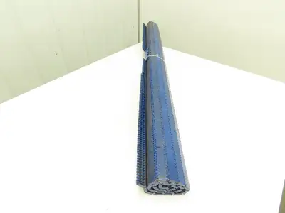 Intralox Blue Plastic Flat Top Smooth Conveyor Chain Belt 60" Wide x 30" L