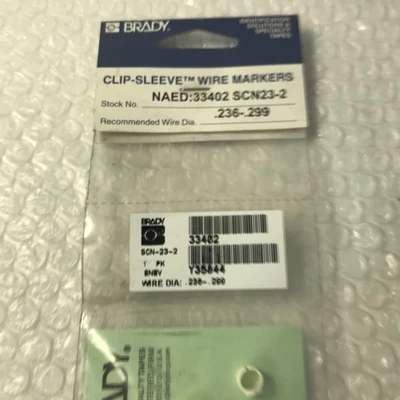 NEW Brady 33402 SCN-2