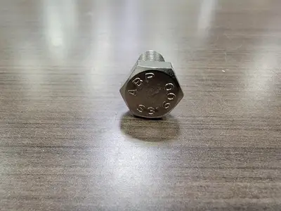 1/2" x 1" Stainless Steel Hex Bolt S31600 (Bag of 200/Qty)