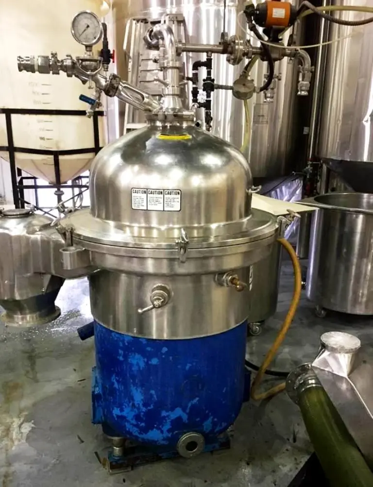 Westfalia SAMR 15037 self-cleaning clarifier, 316SS.