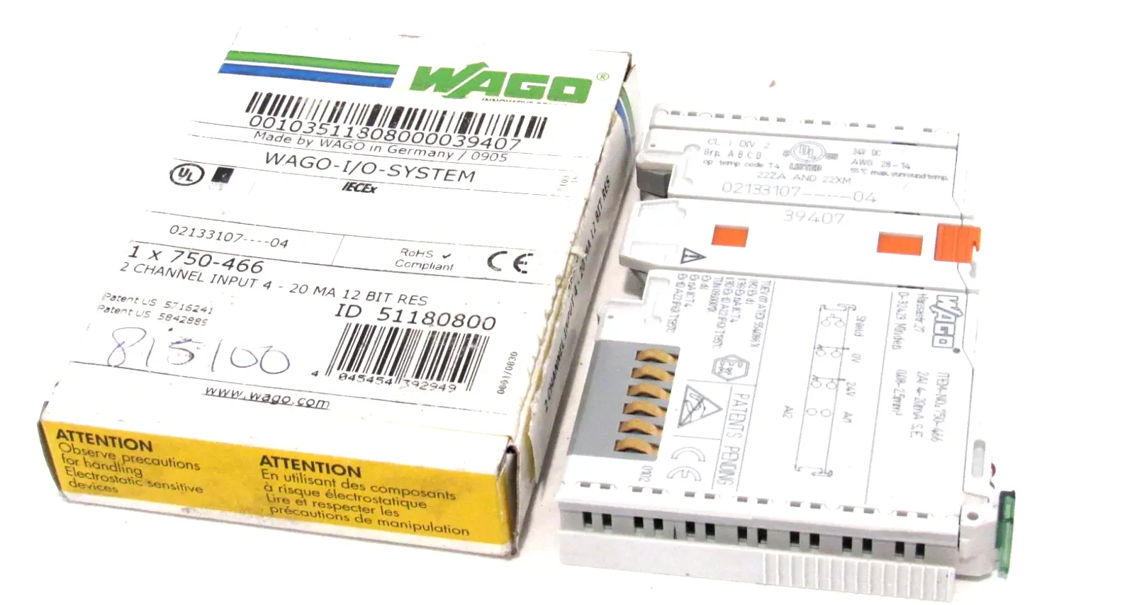 NEW WAGO 750-466 I/O MODULE 750466