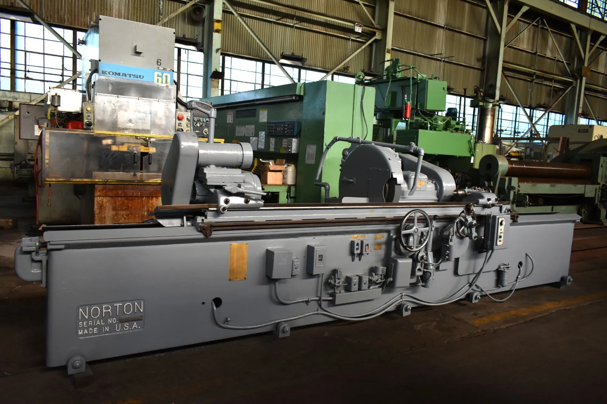 10" x 96" NORTON "C" PLAIN HYDRAULIC CYLINDRICAL GRINDER