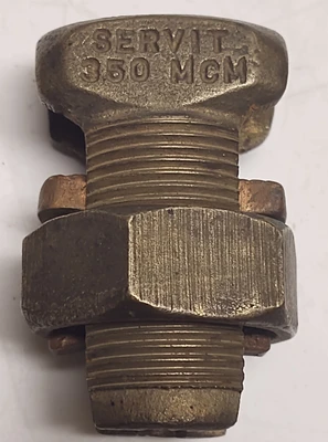 Bronze 350 MC  SPLIT BOLT NUT WIRE ELECTRICAL CLAMP CONNECTOR