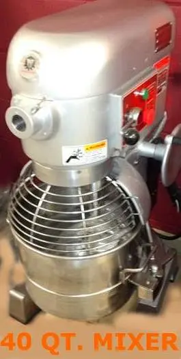 40 QT DOUGH MIXER - STAINLESS STEEL BODY