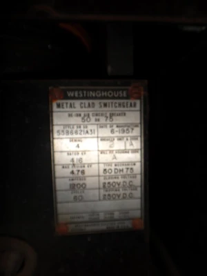 USED WESTINGHOUSE 50-DHP-75