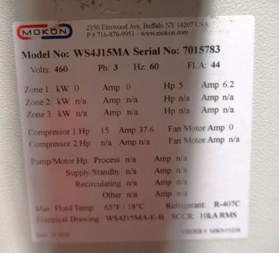 USED 2016 MOKON WS4J15MA