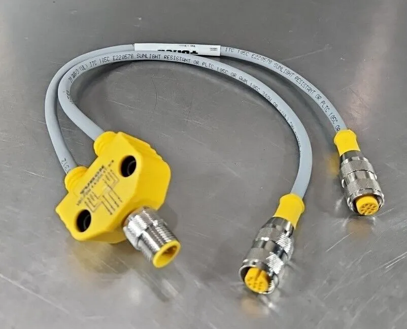 TURCK VB2-FSM4.4/2RK4T CORDSET SPLITTER. Loc5D-19