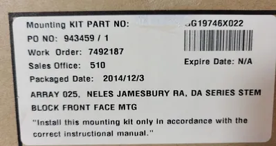 Emerson Fisher GG19746X022 mounting kit Loc4D30