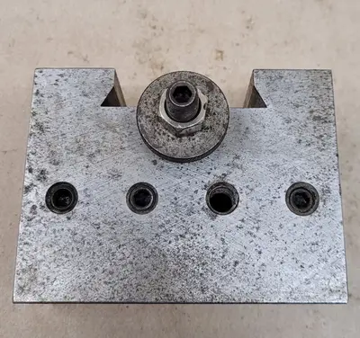 LATHE TOOLING, QC BORING BAR HOLDER, 1IN BORE, 2H X 3L X 4W, 2-1/4IN WEDGE, 1/2IN BUSHING