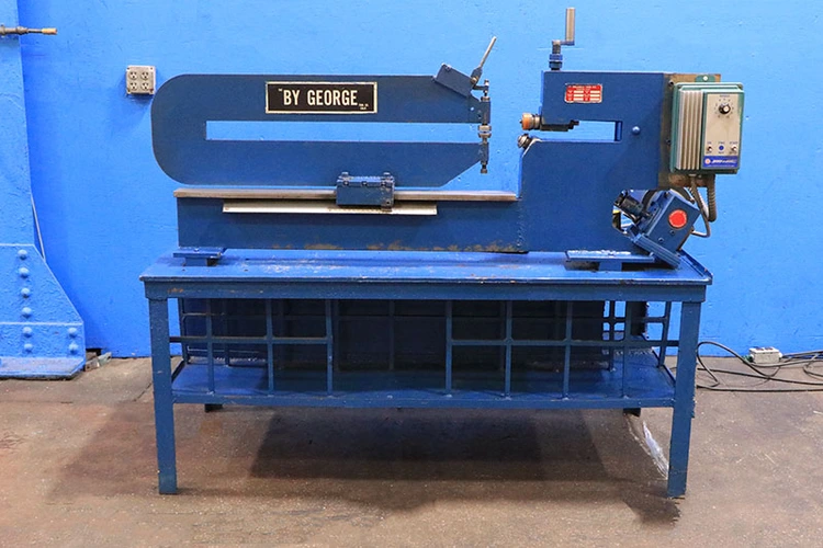 Used 1976 By George CS4275 Sheet Metal Shears New Jersey US | Machinery Values #302719