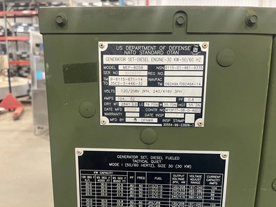 USED 1994 US DEPARTMENT OF DEFENSE MEP-805B