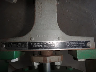Fisher 1" 600 Class, WCB Vee - Ball Control Valve